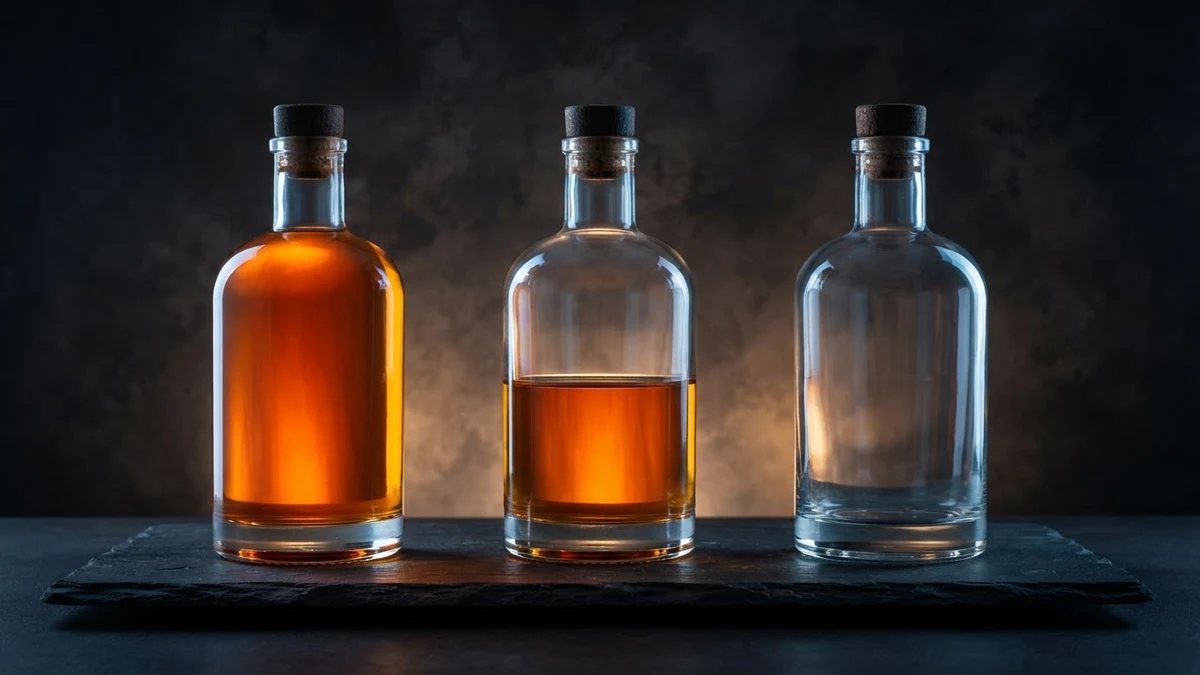 Three bottles at different levels, illustrating the three outcomes when a screen reader meets stylish text Three bottles at different levels, illustrating the three outcomes when a screen reader meets stylish text